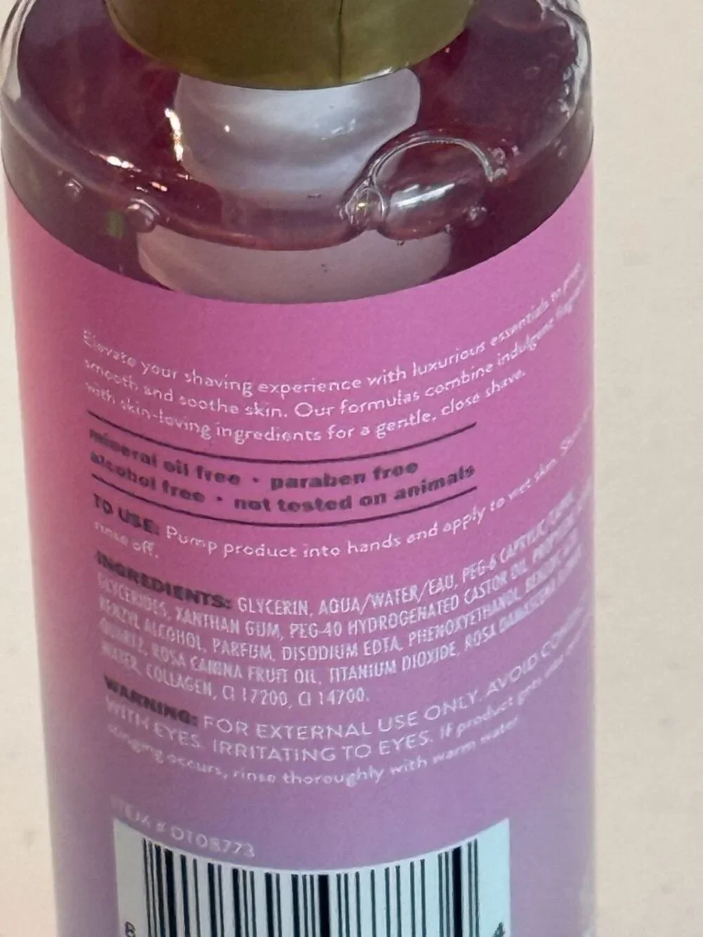 Global Beauty Care Rose Quartz Shave Oil Floral Scent 5 oz Hydrating